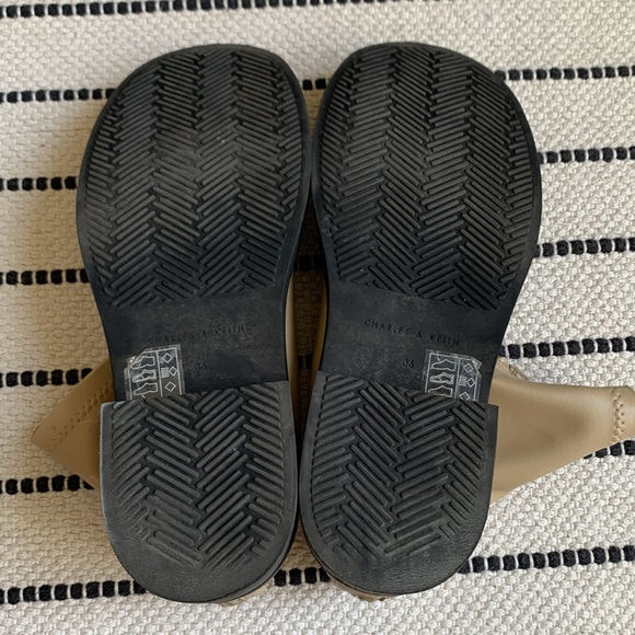 Charles & Keith Round Toe Zip-Up Ankle Boots Sand Size 6/EU36 - Picture 11 of 13